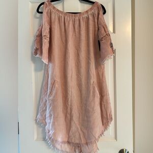 Billy T embroidered off the shoulder dress